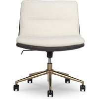 Elle Décor - Fauteuil de bureau Ariana Criss-Cross-Revêtu d’un tissu doux et luxueux pour un style et une sensation de confort et de chic