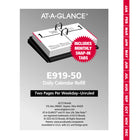 AT-A-GLANCE - Recharge de calendrier de bureau quotidien 2025 2 pages/jour - 3 3/4 po H x 3 po l - anglais-Format des pages : 3 3/4 po H x 3 po l