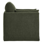 Modway - Wellfleet Slipcover Mélange de lin Fauteuil - Sauge-Soutien à ressort