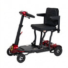 Monarch - Genie Scooter de mobilité pliable léger - rouge-Le design pliable manuel léger facilite le transport et le rangement