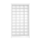 Prepac - Cabinet de rangement haut 72,5 po, cabinet à chaussures, organisateur de rangement à cubes avec 40 compartiments à chaussures - Blanc-Fini en stratifié durable