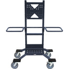 Bretford - Chariot TV Explorer avec poignée et verrous directionnels - Bleu tempête-Notre support TV mobile robuste est parfait pour transporter de grands écrans, car il est équipé d'un modèle de montage VESA conçu pour prendre en charge des écrans jusqu'à 86 pouces. Il a une capacité de poids allant jusqu'à 200 livres