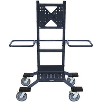 Bretford - Chariot TV Explorer avec poignée et verrous directionnels - Bleu tempête-Notre support TV mobile robuste est parfait pour transporter de grands écrans, car il est équipé d'un modèle de montage VESA conçu pour prendre en charge des écrans jusqu'à 86 pouces. Il a une capacité de poids allant jusqu'à 200 livres