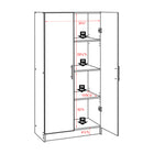 Prepac - Armoire de rangement Elite 32 po - Gris dérivé-Livré prêt à assembler, comprend un livret d'instructions pour un assemblage facile et bénéficie d'une garantie limitée du fabricant de 5 ans sur les pièces