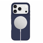 Blu Element - Étui Silicone MagSafe pour iPhone 17 Pro - Marine-Bords surélevés pour protéger l'appareil photo et l'écran
