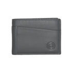 Club Rochelier - Portefeuille mince pliable pour homme avec carte d'identité amovible - Gris anthracite-10 emplacements pour cartes de crédit