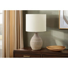 Monarch Specialties - Luminaire - 17 po H Lampe De Table - Résine Brune - Abat-Jour Ivoire / Crème - Contemporain - Moderne-L'élégant abat-jour en tissu ivoire diffuse magnifiquement la lumière, créant une ambiance accueillante qui illumine n'importe quelle table d'appoint, table de nuit ou table console