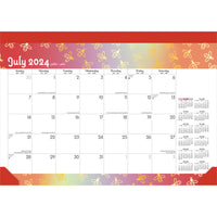 BrownTrout - 2024-2025 Plato Académique Abeilles Occupées Bloc-Notes - 35.56 x 25.4 cm-Grands Calendriers - Un seul coup d'œil sur ce bloc-notes spacieux donne une vue d'ensemble des semaines à venir