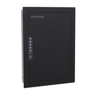 SA Consumer Products - Coffre mural - 21,8" H x 15,7" L x 3,9" P - Noir-Conçu pour être monté entre les montants standard (écartement de 16”) et à l'intérieur de la profondeur d'un mur standard (2x4)