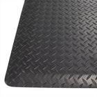 Edgewood Tapis Foam Fusion Anti-Fatigue Avec Surface Laminée à Motifs De Losange - 2' x 3' x 5/8" - Noir-Parfait pour les postes de travail, les établis, les entrepôts, les lignes d'assemblage, les machines