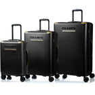 Champs - Luxe Ensemble de Bagages 3 Pièces - Noir-Système d'expansion sur toutes les mallettes