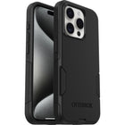 OtterBox - Commuter Coque de Protection pour iPhone 15 Pro 2023 - Noir-Les pare-chocs autour de la caméra protègent contre les coups violents