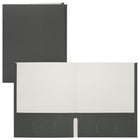 Staples - Porte-document à deux pochettes - format lettre - noir-Couverture de papier avec l'extérieur noir