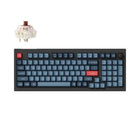 Keychron - V5 Max RGB Wireless Mechanical Keyboard - Brown Switch - 96% Layout with Knob - Carbon Black-Connectivité exceptionnelle : Passez sans effort d'un appareil à l'autre avec la connexion sans fil 2,4 GHz ou Bluetooth 5.1, offrant des temps de réponse rapides et des capacités multitâches sur votre ordinateur, téléphone et tablette.