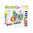 Crayola - Ensemble d'aquarelles Creations Colour Theory-CE QUI EST INCLUS : Cette trousse comprend 15 pages d'aquarelle, un plateau d'aquarelle de 8 pièces, 2 pinceaux, une pochette à fermeture éclair et un guide d'instructions