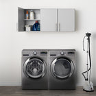Prepac - Armoire murale Elite 54 po - gris-La profondeur de 12 po laisse plus d'espace au-dessus de la laveuse et de la sécheuse