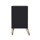 Manhattan Comfort - Avira 35" commode 3 tiroirs style mid-century modern - noir-Construction durable conçue pour un usage quotidien