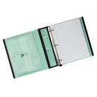Staples - Reliure Better Binder - 1½ po - menthe-Les anneaux en D se ferment solidement, permettant aux pages de se tourner facilement