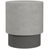 HOMCOM - Table d’appoint finition béton - gris-Notre produit présente un effet béton imité pour une esthétique élégante et organique 