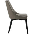 Modway - Viscount Tissu Chaise à manger - Granite-Rembourrage en mousse dense