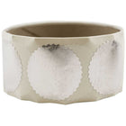 Jam Paper Sceaux autocollants ronds gaufrés avec bords dentelés, 1 1/2 po, argent, paquet de 200-Taille : 1 1/2 po