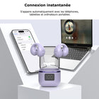 MyBat - Écouteurs Open-Ear echelon Echo - Violet-Confort longue durée - Design léger et ergonomique