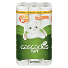 Cascades Tuff Enviro - Rouleaux Essuie-tout - tailles multiples - 2 épaisseurs - 105 Feuilles - Blanc - 4 Paquets de 6 Rouleaux - 24 Rouleaux-Certifié Ecologo UL
