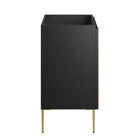Modway - Alchemist 30" Armoire de toilette de salle de bain (lavabo non inclus) - Or noir-Bassin d’évier et installations non inclus