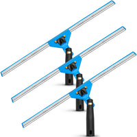 Gritt Commercial - Raclette pivotante pour fenêtres de 18 po avec déclenchement rapide - Lot de 3-Nettoyage de vitres sans traces