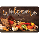 Ashley Productions - The Original Fun Mat - Tapis de Bienvenue - 15 -5" x 23 -5" - Bienvenue à la Corne d'Abondance de l'Automne-Mesure et design : Le tapis de bienvenue Cornucopia d'automne mesure 15,5 po x 23,5 po.