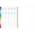 AT-A-GLANCE - Agenda scolaire hebdomadaire/mensuel carreaux lilas Emily Ley Simplified 2025-2026 - 11 po H x 8 3/8 po l - lilas - bilingue-La couverture en poly durable présente un motif à carreaux
