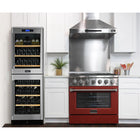 Kucht - 36 po Série KDF Cuisinière Pro Style au gaz propane - Acier inoxydable/Rouge-Les brûleurs scellés facilitent le nettoyage en empêchant les déversements de pénétrer dans la surface de cuisson