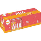 AHA Peach & Miel - 355mL - Paquet de 12-Arômes naturels et autres arômes naturels