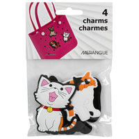 Merangue - CharmsGrand format - Chats et Chiens - Paquet de 4-Comprend une variété de designs de chats et de chiens