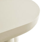 Modway - Caspian Béton ovale Table basse - Blanc-9