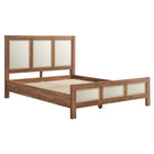 Modway - Capri Grains de bois Lit plateforme Queen, Noyer-Stratifié à grain de bois