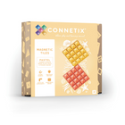 Connetix - Pastel Citron et Pêche Pack de Plaque de Base, Contenant 2 Pièces-Ensemble de 2 pièces - Contient 2 x plaques de base