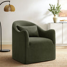 Modway - Bardot Mélange de lin recouvert d’engourdi Chaise d’accent - Sauge-Sellerie premium en mélange de lin