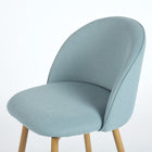 Homy Casa - Tabourets de Bar 26'' avec Siège Tissu Bleu - Paquet de 2-Dimensions Généreuses du Siège : Le siège offre une largeur de 16.5" et une profondeur de 15.2", assurant un espace assis suffisant.