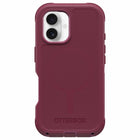 OtterBox - Coque Defender Pro avec MagSafe pour iPhone 16 - Rouge Foxberry-Ouverture conçue avec précision pour une interaction facile avec la caméra