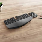Incase pour Microsoft - Clavier ergonomique Sculpt - Noir-Le clavier bombé et le pavé de touches divisé aident à positionner les poignets et les avant-bras dans une posture naturelle et détendue