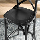 Modway - Gear Tabouret de comptoir - Noir-Capacité de poids : 330 lbs.