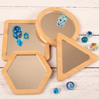 Learn Well - YUSE0321 Petits miroirs de forme rectangulaire - Ensemble de 4-Pour les enfants de 10 mois et plus.