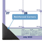 Blueline - 2025-2026 Calendrier sous-main mensuel académique 13 mois - 21-1/4 po x 16 po - Anglais-Support de carton renforcé et coins renforcés