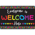 Ashley Productions - Smart Poly Tapis de souris pour ordinateur - 8" x 10" - Tout le monde est le bienvenu ici - Cœurs - Paquet de 10-Dites bonjour à un regain de motivation à chaque fois que vous cliquez et faites défiler.