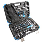 Fixtec - Jeu d'outils de mécanique avec cliquet et douilles de 3/8 pouce (132 pièces)-Une gamme complète pour répondre à tous les besoins en matière de douilles.