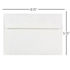JAM Paper Enveloppes format livret à rabat droit gommé, 5 3/4 x 8 3/4 po, paquet de 200-Parfait pour les cartes de vœux, les invitations, les mariages ou toute autre annonce
