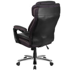 Flash Furniture-Fauteuil de bureau de luxe pivotant Big & Tall série Hercules, capacité de 500 lb, cuir noir, GO2223BK-Bouton de réglage de la tension d'inclinaison