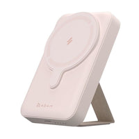 Adam Elements - Batterie externe magnétique GRAVITY CS10 - 10 000 mAh - Rose-Capacité de charge puissante : Batterie lithium intégrée de 10 000 mAh avec port USB-C, capable de recharger sans fil jusqu’à 15 W (charge magnétique iPhone jusqu’à 7,5 W). Permet de charger deux appareils simultanément pour une efficacité optimale