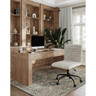 Brassex - Nestor Chaise de bureau - beige-Longueur du dossier (po) : 16,5